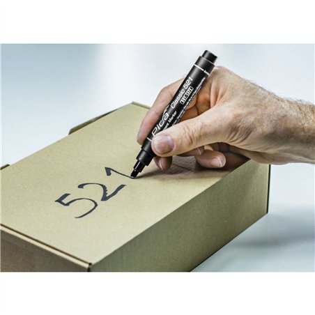 Pica pennarello permanente 2-6mm punta a cuneo, nero