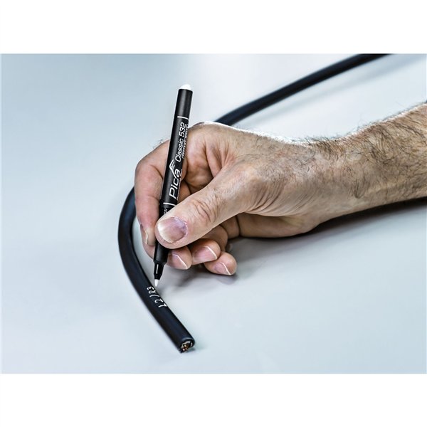 Pica Permanentmarker INSTANT bianco, punta tonda 1-2mm