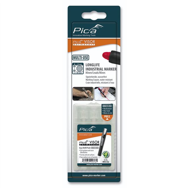 Pica VISOR permanent sets mine di ricambio, bianco / SB