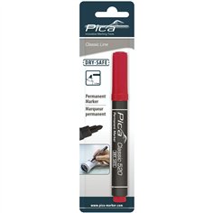 Pica pennarello permanente 1-4mm punta rotonda, rosso / SB