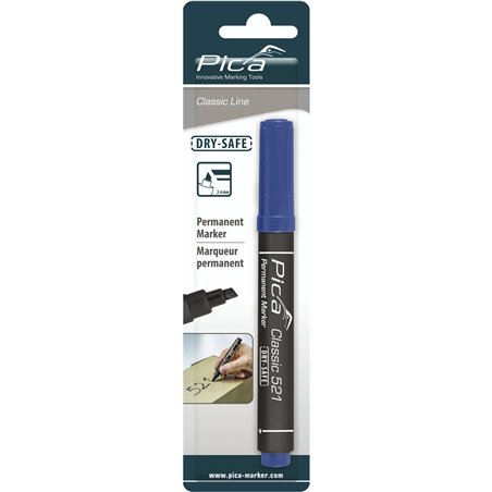 Pica pennarello permanente 2-6mm punta a cuneo, blu / SB