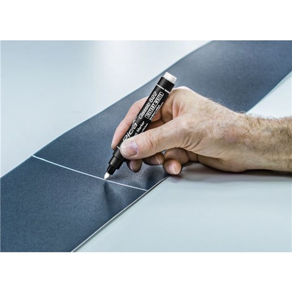 Pica pennarello permanen.INSTANT bianco, punta rotonda 1-4mm / SB