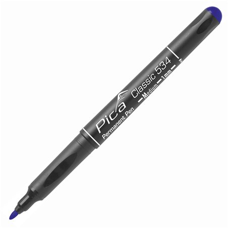 Pica penna permanente  M , 1,0mm blu