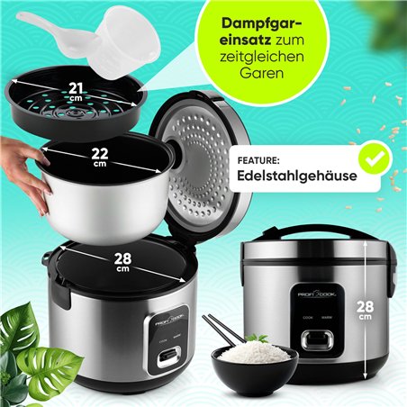 Proficook PC-RK 1285 cuoci riso