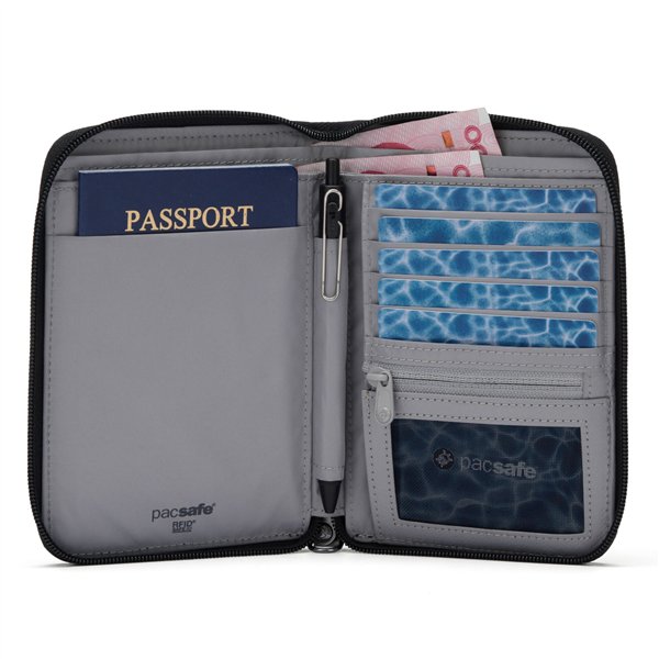 Pacsafe RFIDsafe Travel Organizer nero