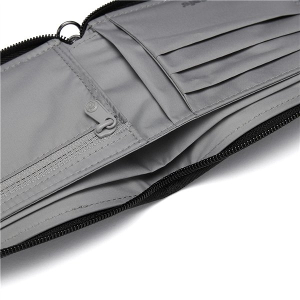 Pacsafe RFIDsafe Zip Around portafoglio nero
