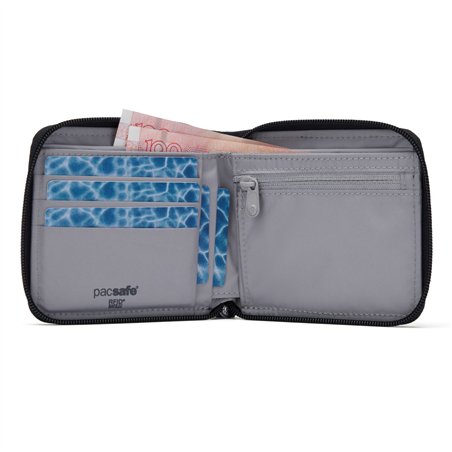 Pacsafe RFIDsafe Zip Around portafoglio nero
