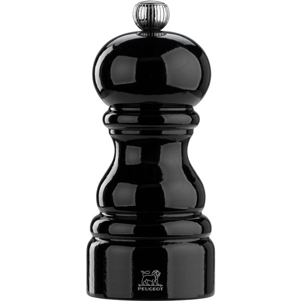 Peugeot Paris macinapepe 12 cm legno faggio nero laccato