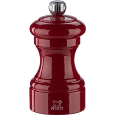 Peugeot Bistro macinasale 10 cm rosso legno laccato