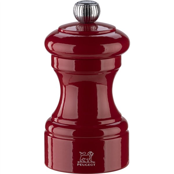 Peugeot Bistro macinasale 10 cm rosso legno laccato