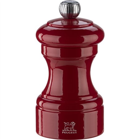 Peugeot Bistro macinasale 10 cm rosso legno laccato