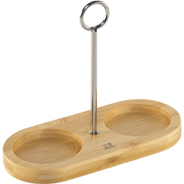Peugeot Linea bambù vassoio per macinasale e pepe 16cm natur.