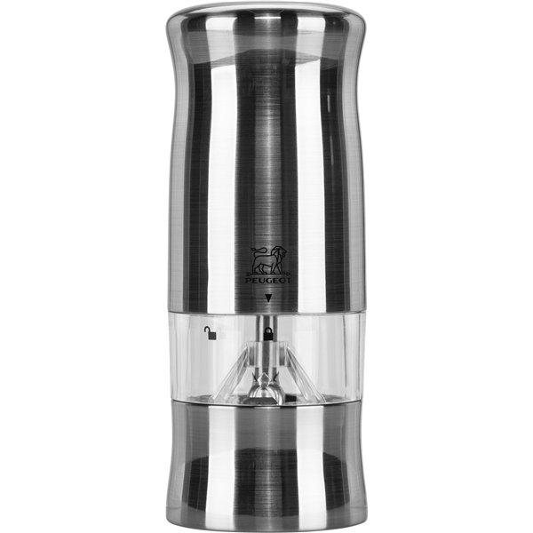 Peugeot Zeli macinasale 14 cm elettrico argento