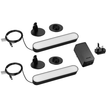 Philips Hue Play Lightbar pacco doppio LED nero