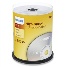 1x100 Philips CD-R 80Min 700MB 52x SP