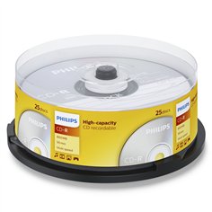 1x25 Philips CD-R 90Min 800MB 40x SP