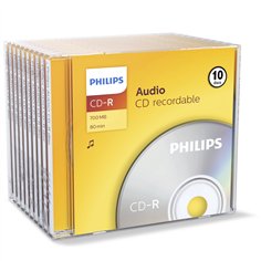 1x10 Philips CD-R 80Min Audio JC 2