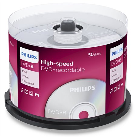 1x50 Philips DVD+R 4,7GB 16x SP
