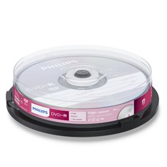 1x10 Philips DVD-R 4,7GB 16x SP
