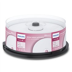 1x25 Philips DVD-R 4,7GB 16x IW SP