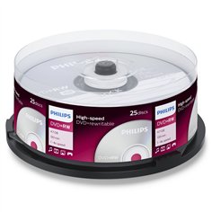 1x25 Philips DVD+RW 4,7GB 4x SP