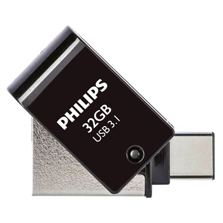 Philips 2 in 1 OTG          32GB USB 3.1 + USB C Midnight Black
