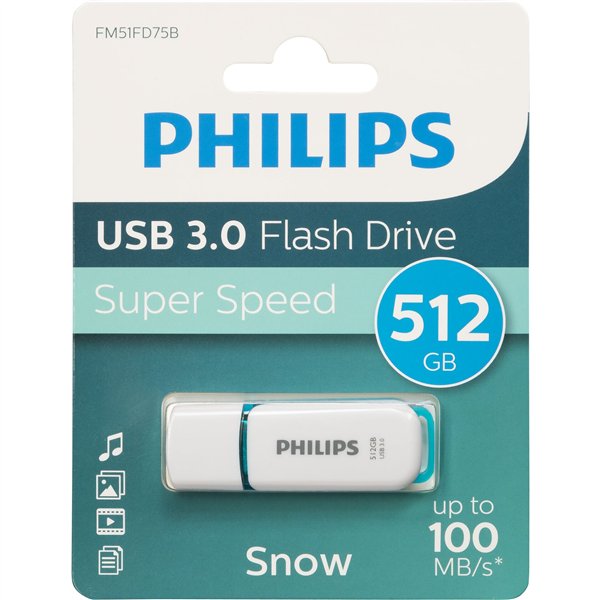 Philips USB 3.0            512GB Snow Edition Spring verde