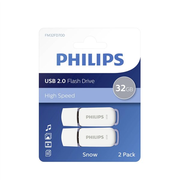 Philips USB 2.0             32GB Snow Edition grigio conf. da 2