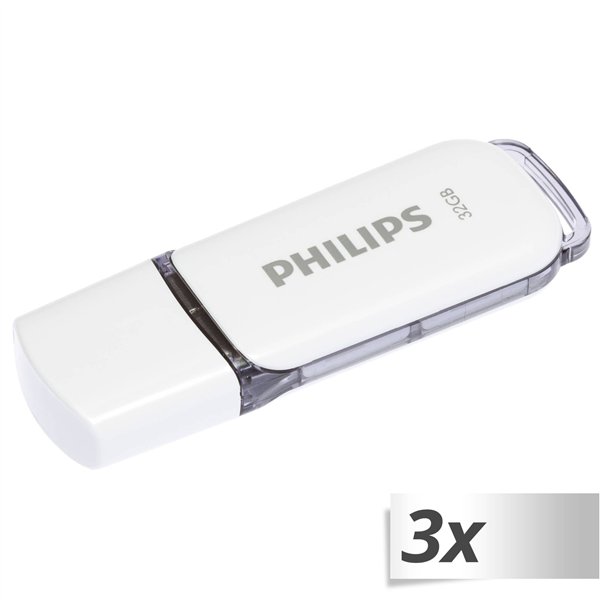 Philips USB 2.0             32GB Snow Edition grigio conf.da 2 pz