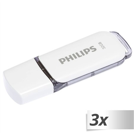Philips USB 2.0             32GB Snow Edition grigio conf.da 2 pz