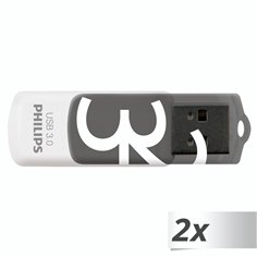 Philips USB 3.0             32GB Vivid Edition grigio conf.da 2pz