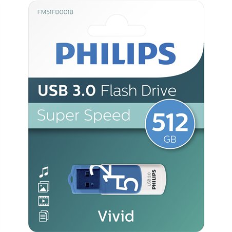 Philips USB 3.0            512GB Vivid Edition Spring blu