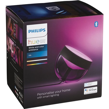Philips Hue Iris BT lampada tav. White Color Ambiance nero