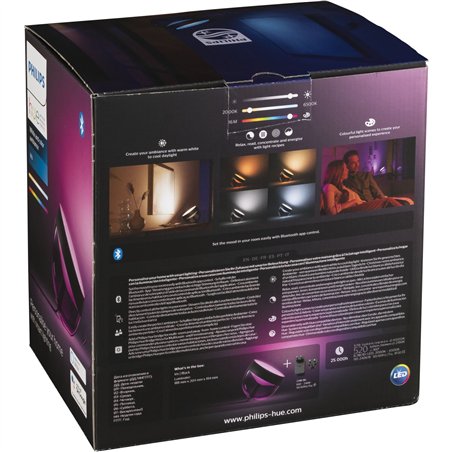 Philips Hue Iris BT lampada tav. White Color Ambiance nero