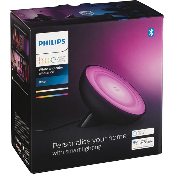 Philips Hue Bloom LED lampada da tavolo nero