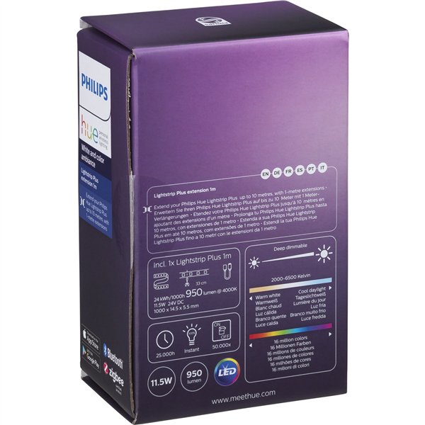 Philips Hue LightStrip Plus 1m estensione BT