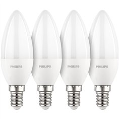 Philips LED lampadina E14 kit 4pz candela 40W 2700K