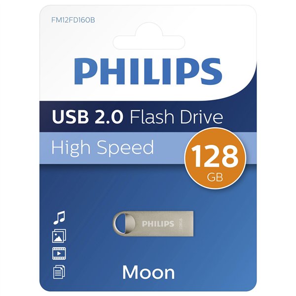 Philips USB 2.0            128GB Moon Vintage argento