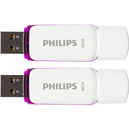 Philips USB 2.0 2-Pack      64GB Snow Edition Magic viola