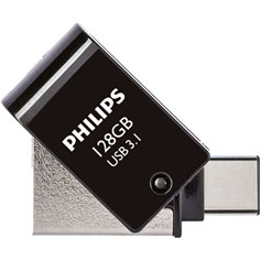 Philips 2 in 1 OTG         128GB USB 3.1 + USB C Midnight nero