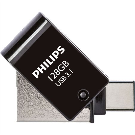 Philips 2 in 1 OTG         128GB USB 3.1 + USB C Midnight nero