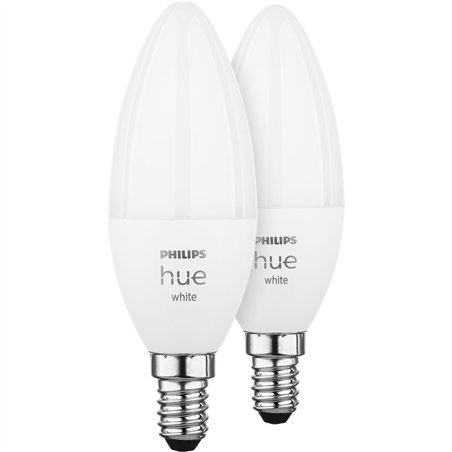 Philips Hue LED lampada E14 2pz kit 5,5W 470lm bianco
