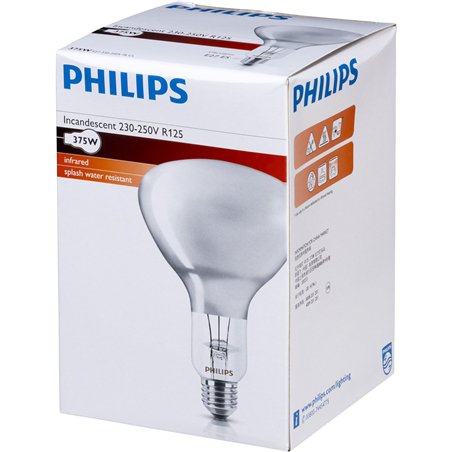 Philips lampada infrar. BR125 IR 375W E27 230-250V CL