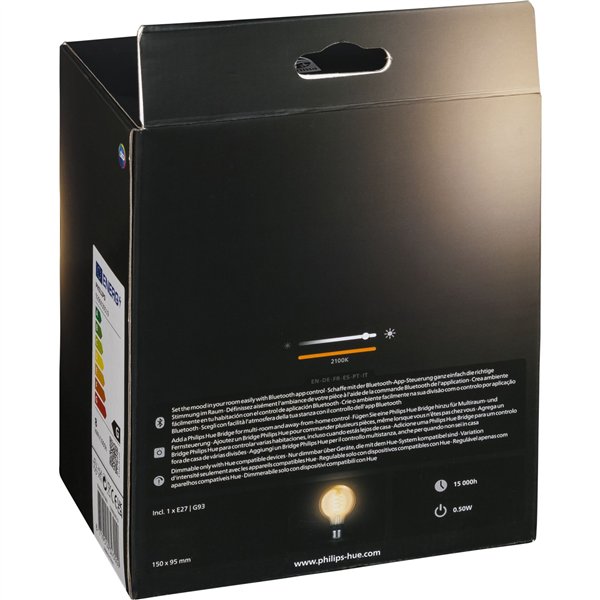 Philips Hue White Filament E27 Globe G93 550lm