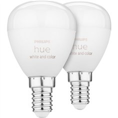 Philips Hue LED Luster E14 2pz. 5,1W 470lm White Color Amb. BT