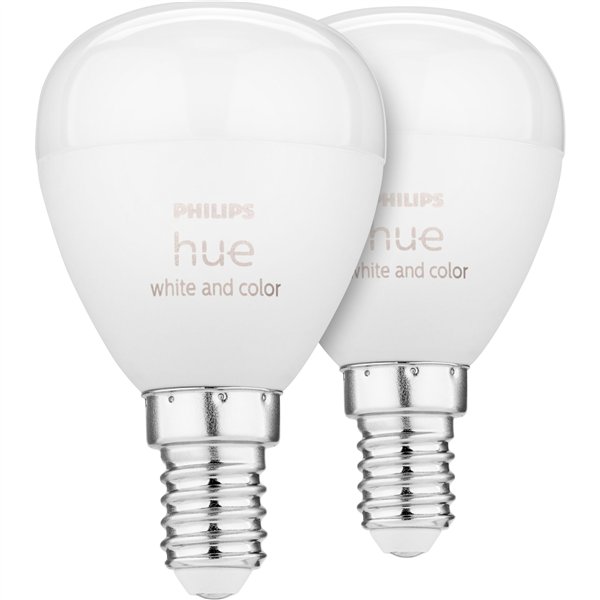 Philips Hue LED Luster E14 2pz. 5,1W 470lm White Color Amb. BT