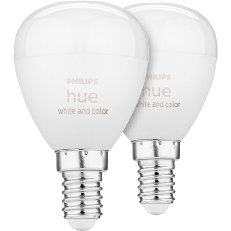 Philips Hue LED Luster E14 2pz. 5,1W 470lm White Color Amb. BT