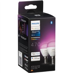 Philips Hue LED Luster E14 2pz. 5,1W 470lm White Color Amb. BT 2