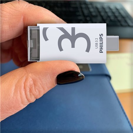 Philips USB 3.2             32GB Click Series Gen 1 USB-C