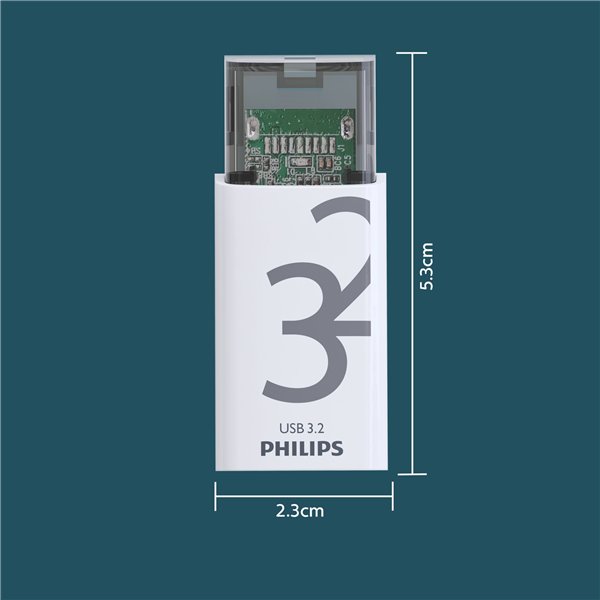 Philips USB 3.2             32GB Click Series Gen 1 USB-C